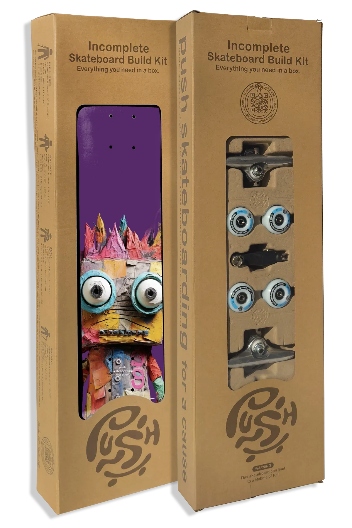 PUSH "Big Ragdoll" 7.5" IN-COMPLETE SKATEBOARD