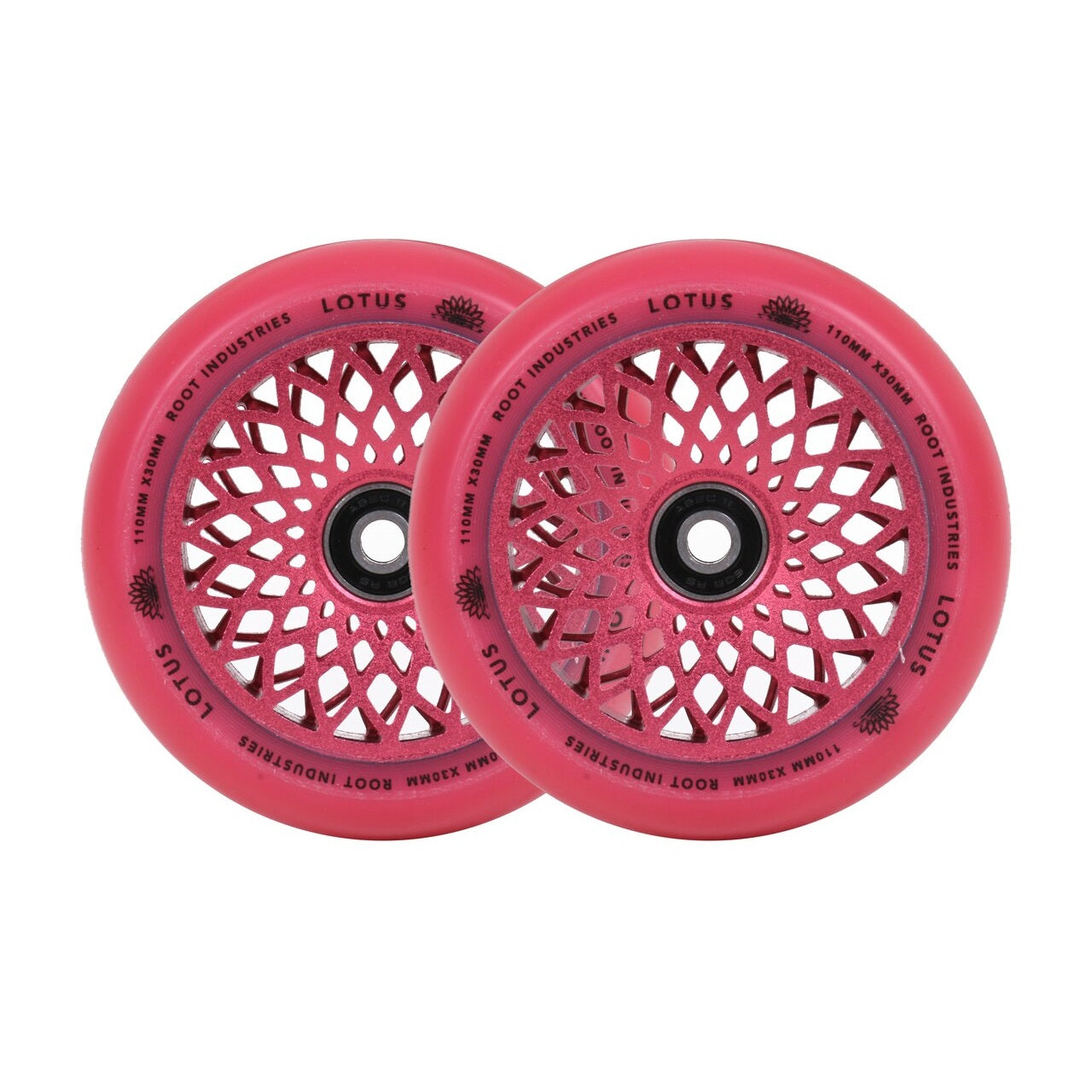 Root Industries 110mm X 24mm Lotus Wheels - Pink (Pair)