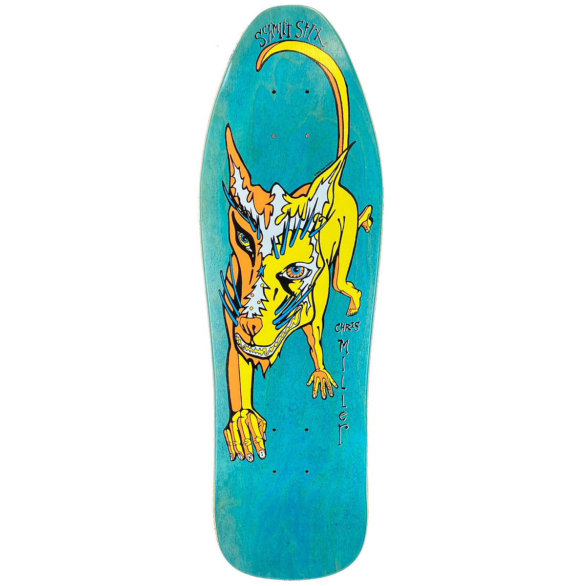 Schmitt Stix Chris Miller Dog Mini 9.125" Skateboard Deck