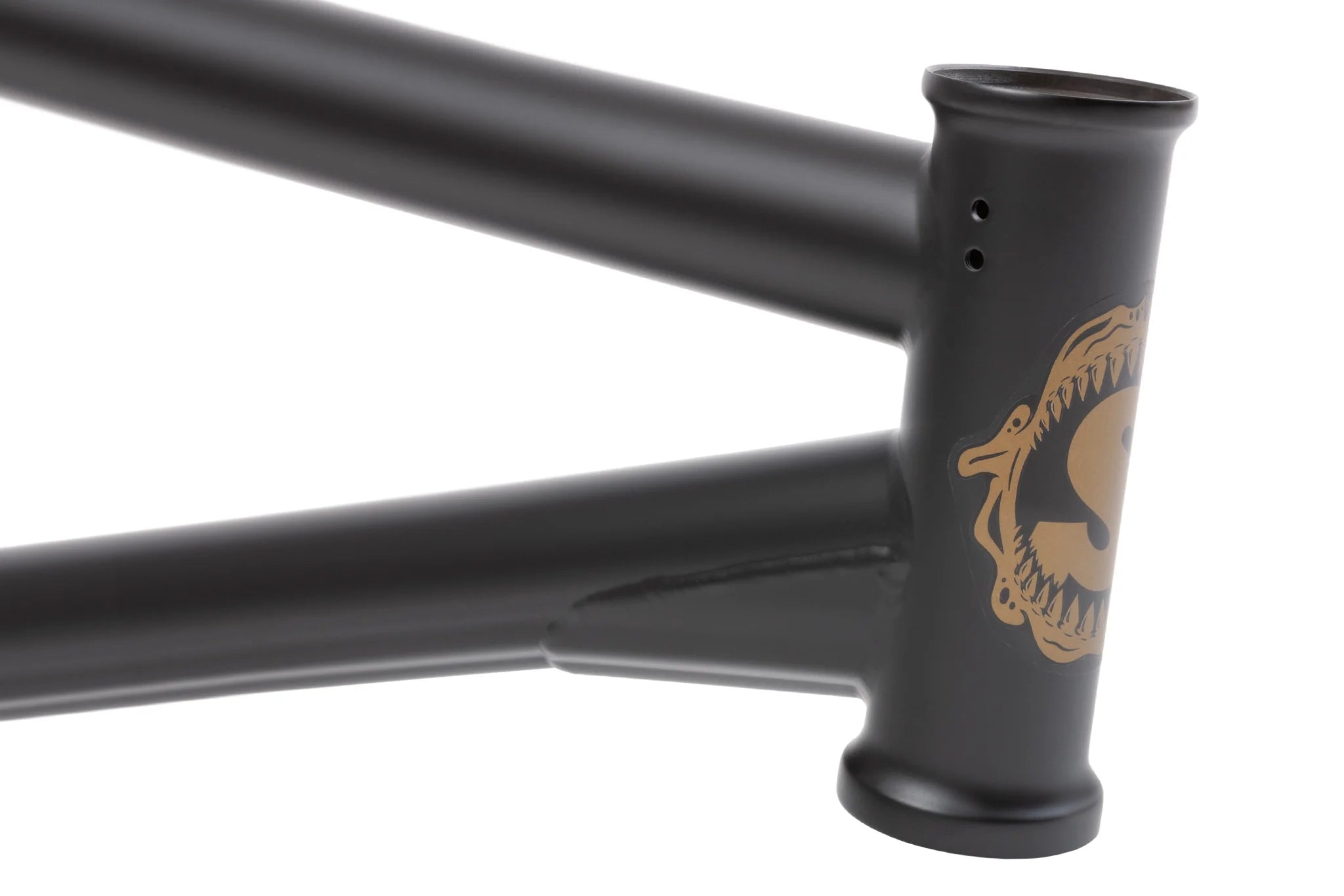 Sunday BMX Darkwave Frame 21″ - Matte Black/Gold Stickers