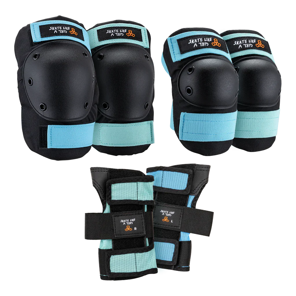 Triple Eight Saver Series - Skate Like A Girl Safety Pads 3-PK