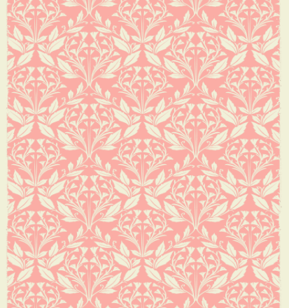 KIDS AF LEAFY HOODIE (PNK/CRM) (embroidered logo)