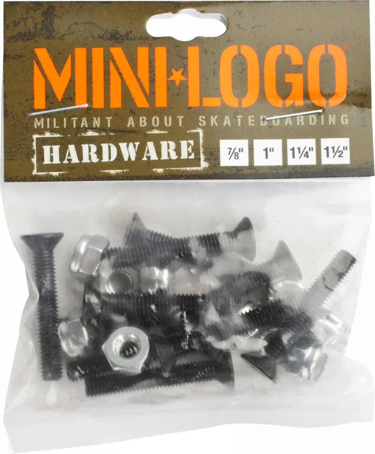 Mini Logo Hardware 7/8" Phillips - Black