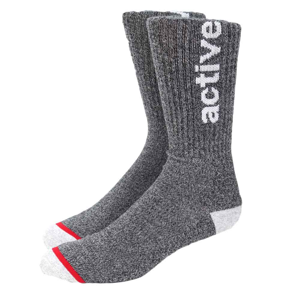 Men's Basic Crew Sock - Charcoal Grey