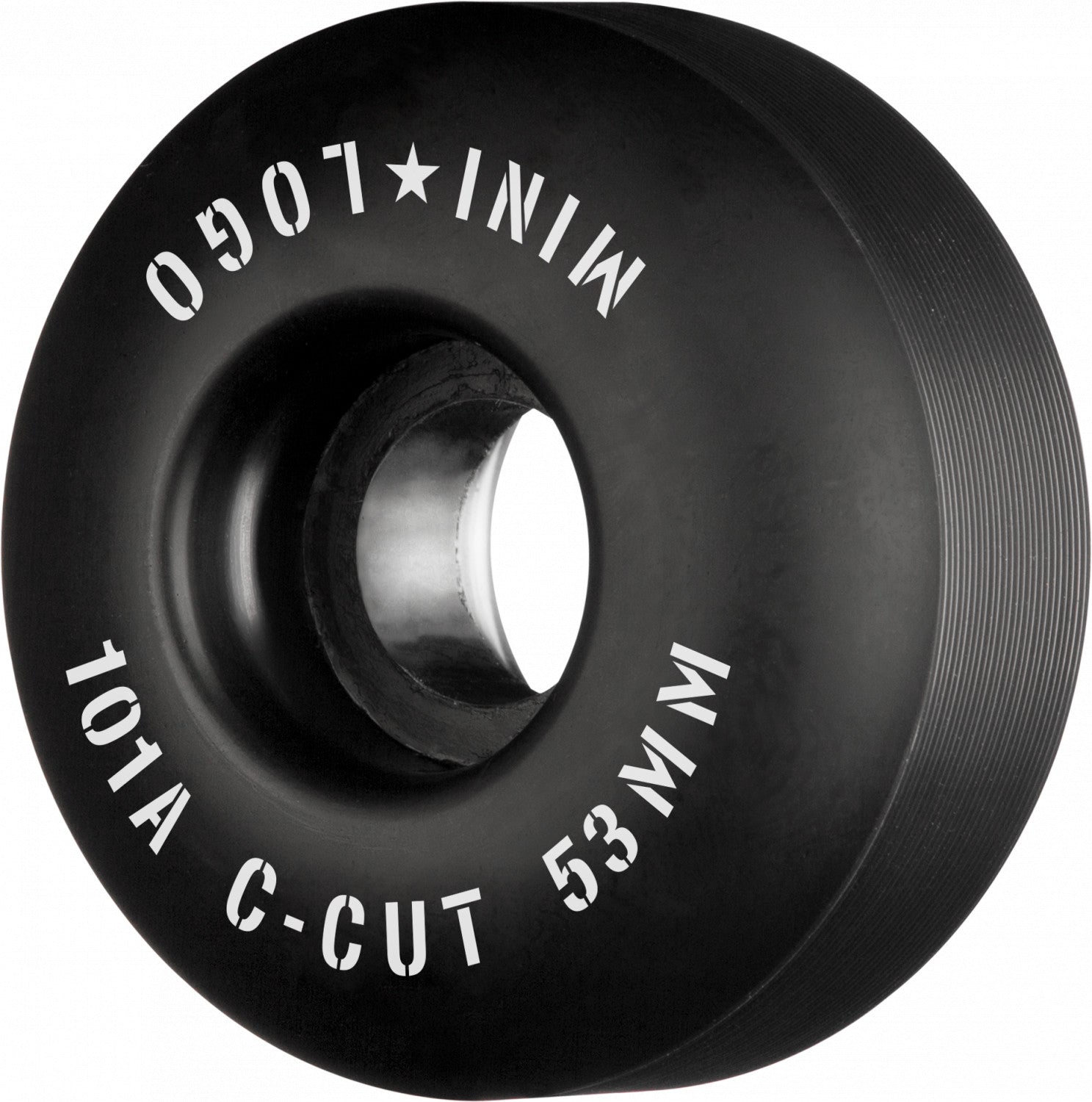 Mini Logo Wheels C-Cut "2" 53mm 101a - Black (Set of 4)