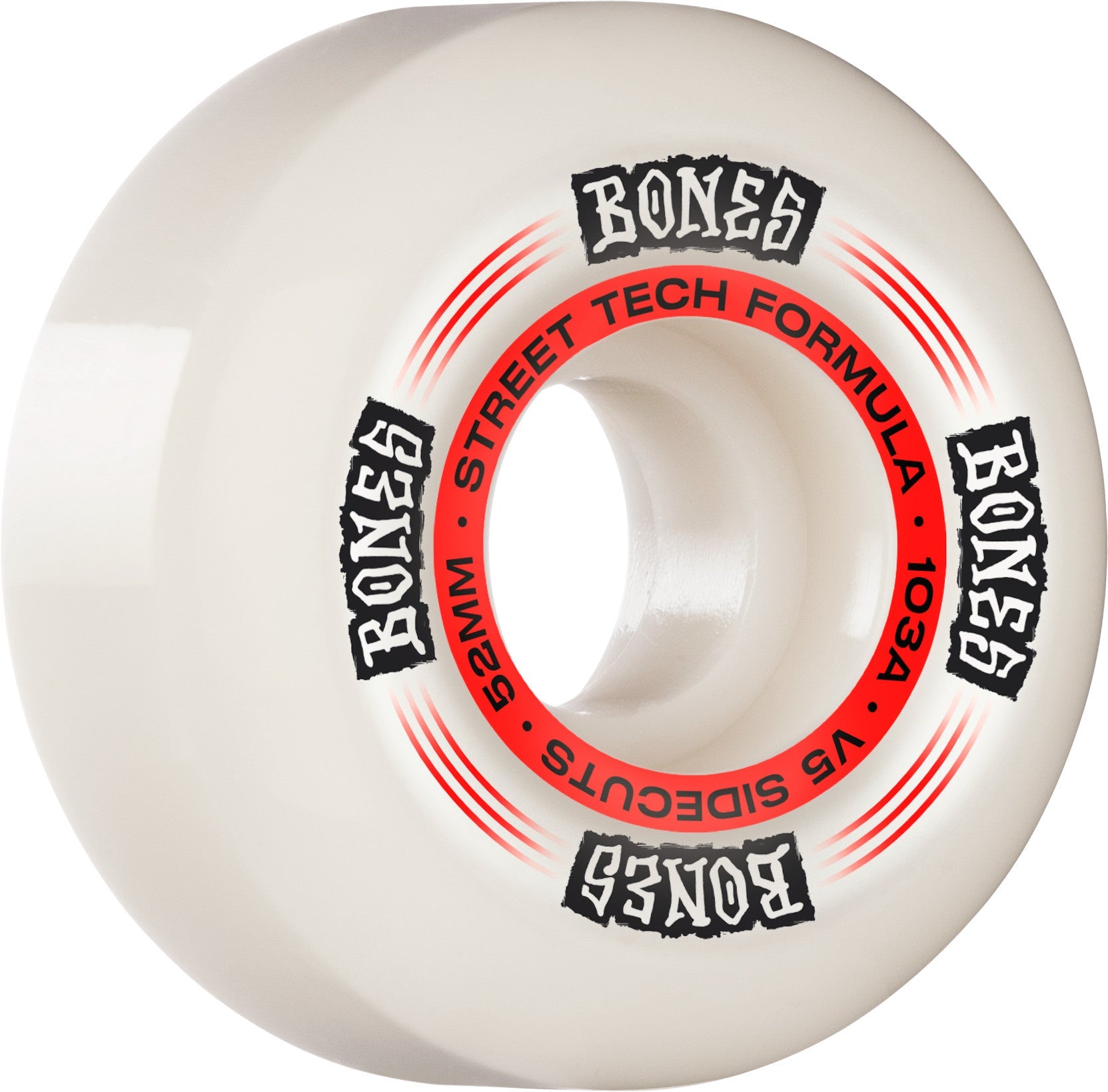 Bones STF Regulators V5 Sidecut 52mm 103a Wheels - White