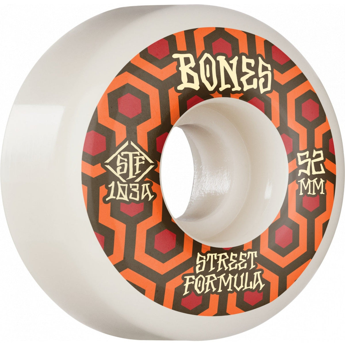 Bones STF Retros V1 Standard 52mm 103a Wheels - White (Set of 4)