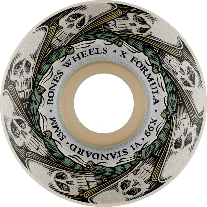 Bones X-Formula Butterfly Effect V1 Standard 53mm 99a Wheels - White (Set of 4)