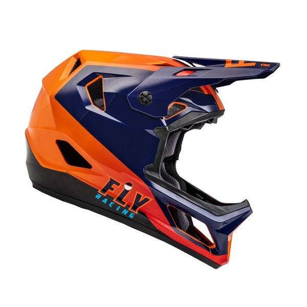 Fly Racing Rayce Full Face Helmet - Navy/Orange/Red