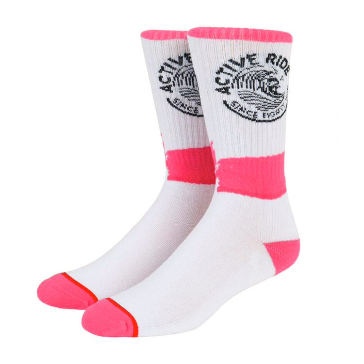 Claw Crew Sock - Pink/White