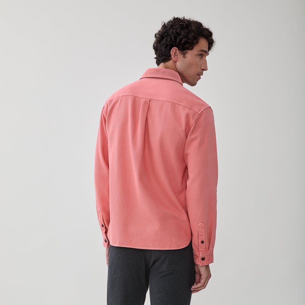 Dylan Beach Utility Shirt Coral