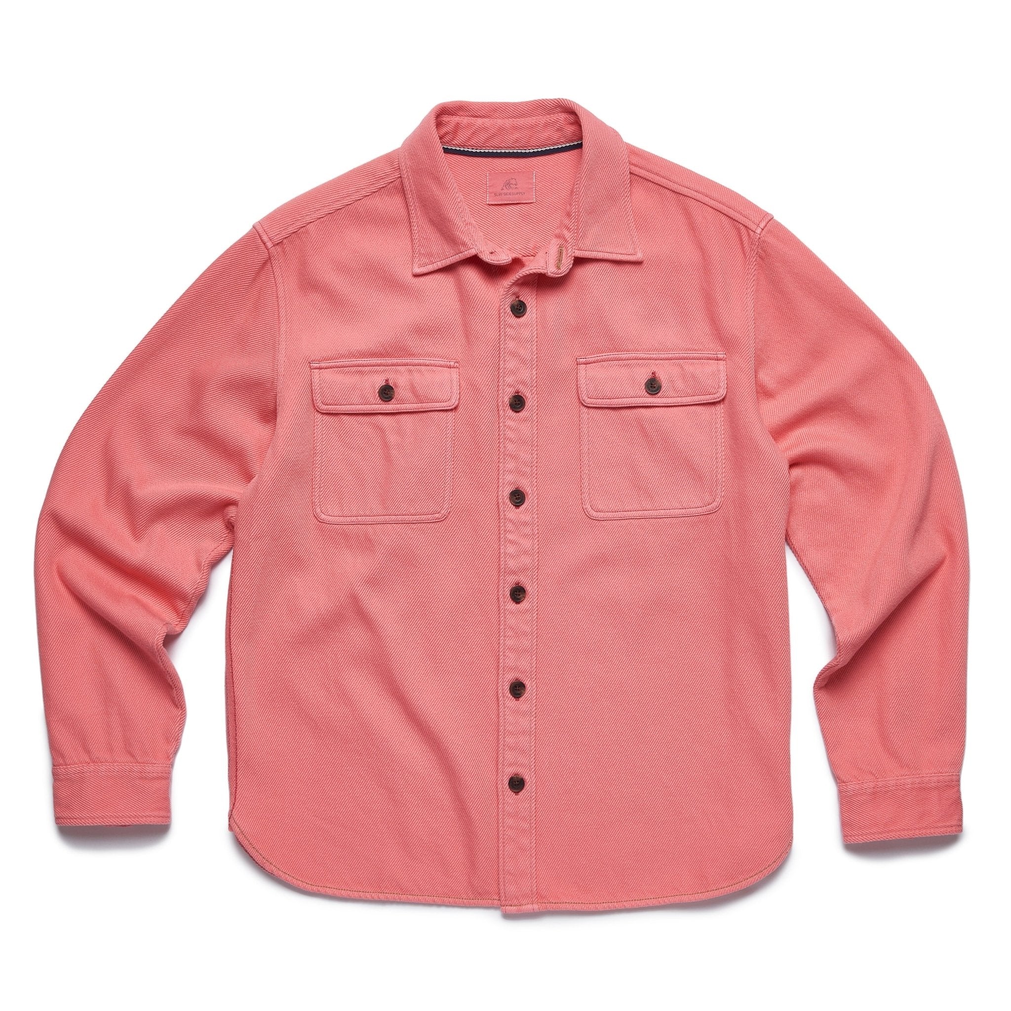 Dylan Beach Utility Shirt Coral