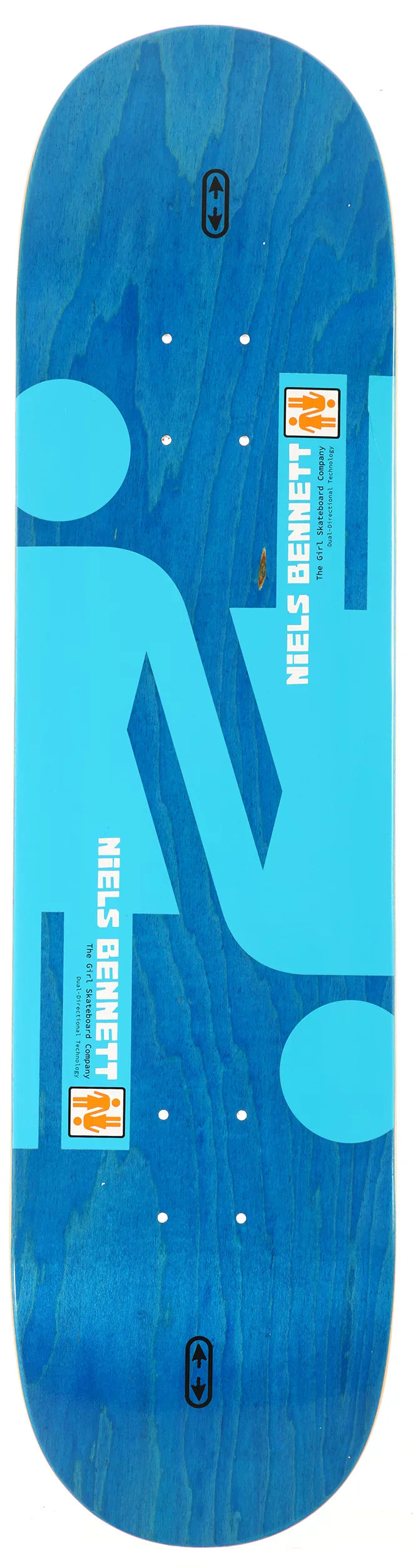 Girl Bennett Double OG Twin Tip Skateboard Deck - 8.0″