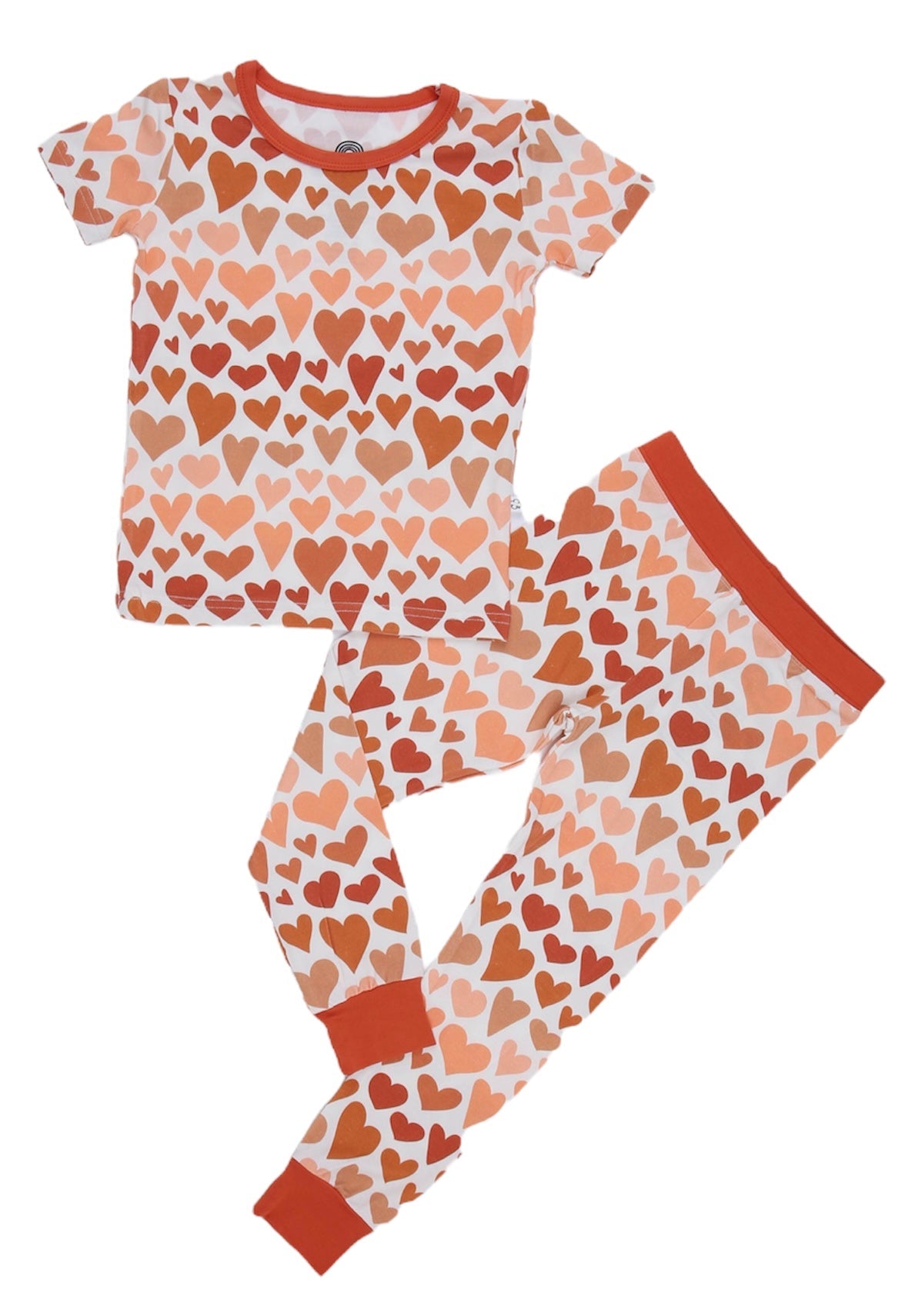 Ombre Hearts 2 Piece Pajamas