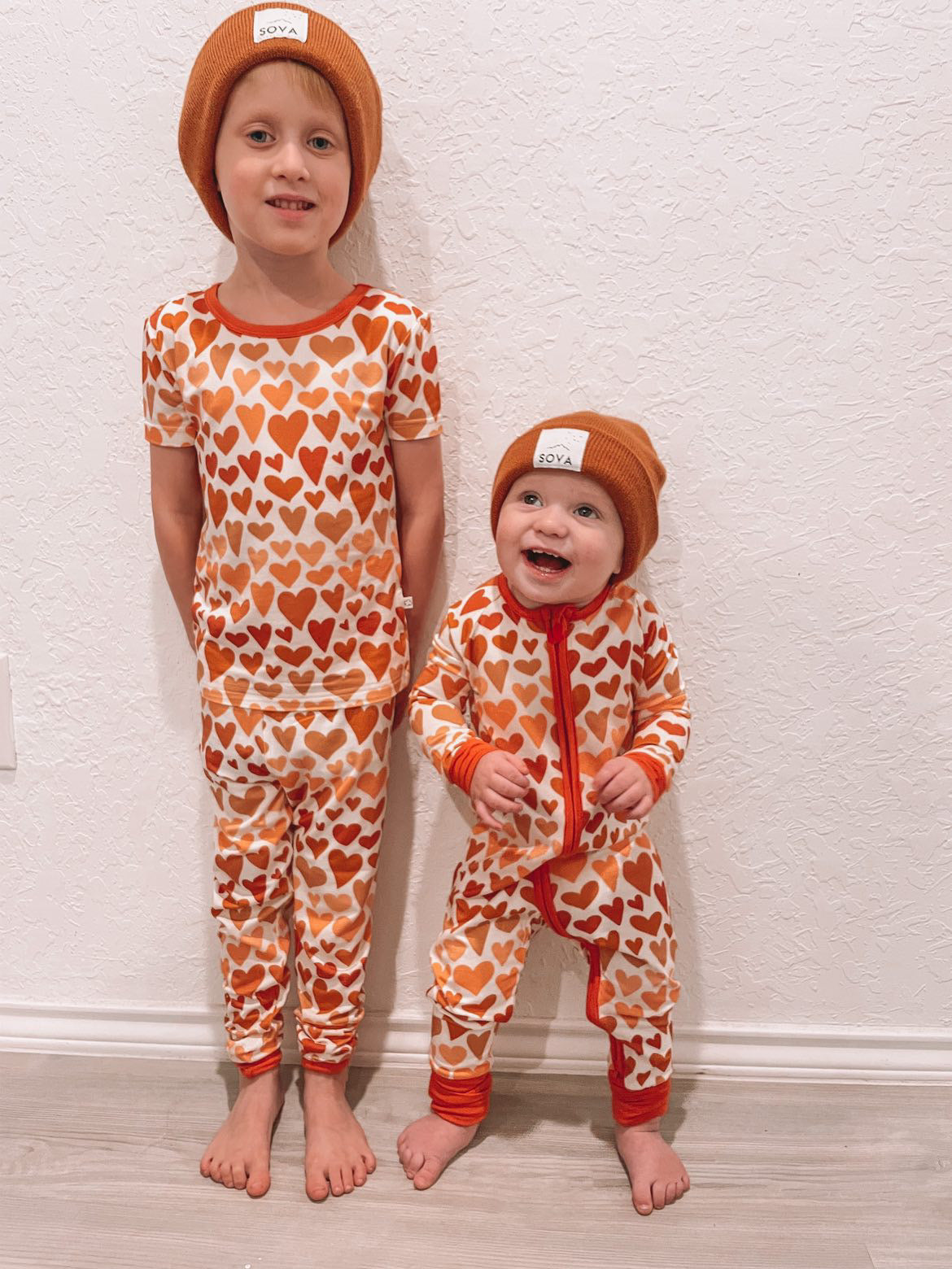 Ombre Hearts 2 Piece Pajamas