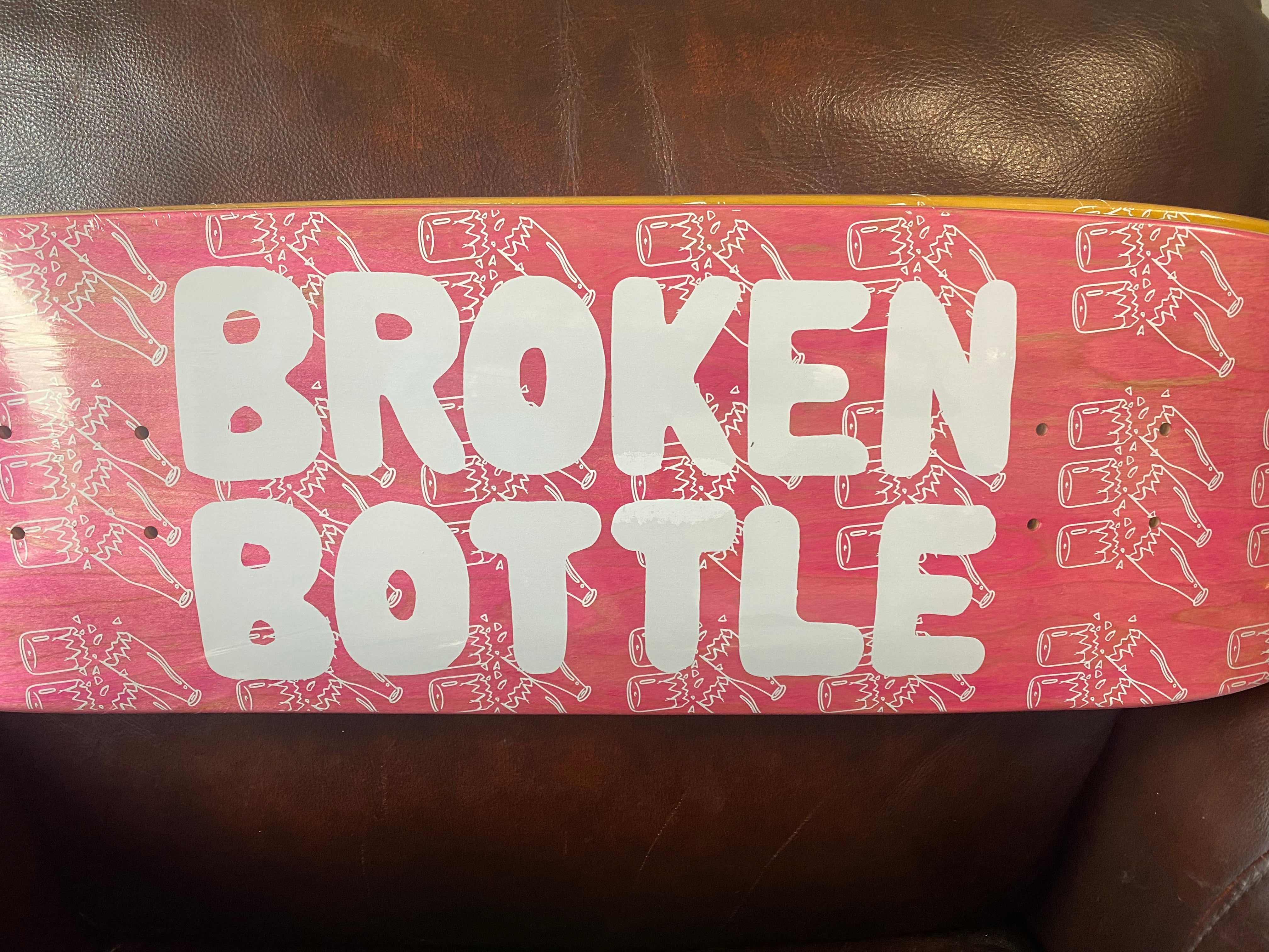 8.75" Shaped Broken Bottle Skateboard Deck