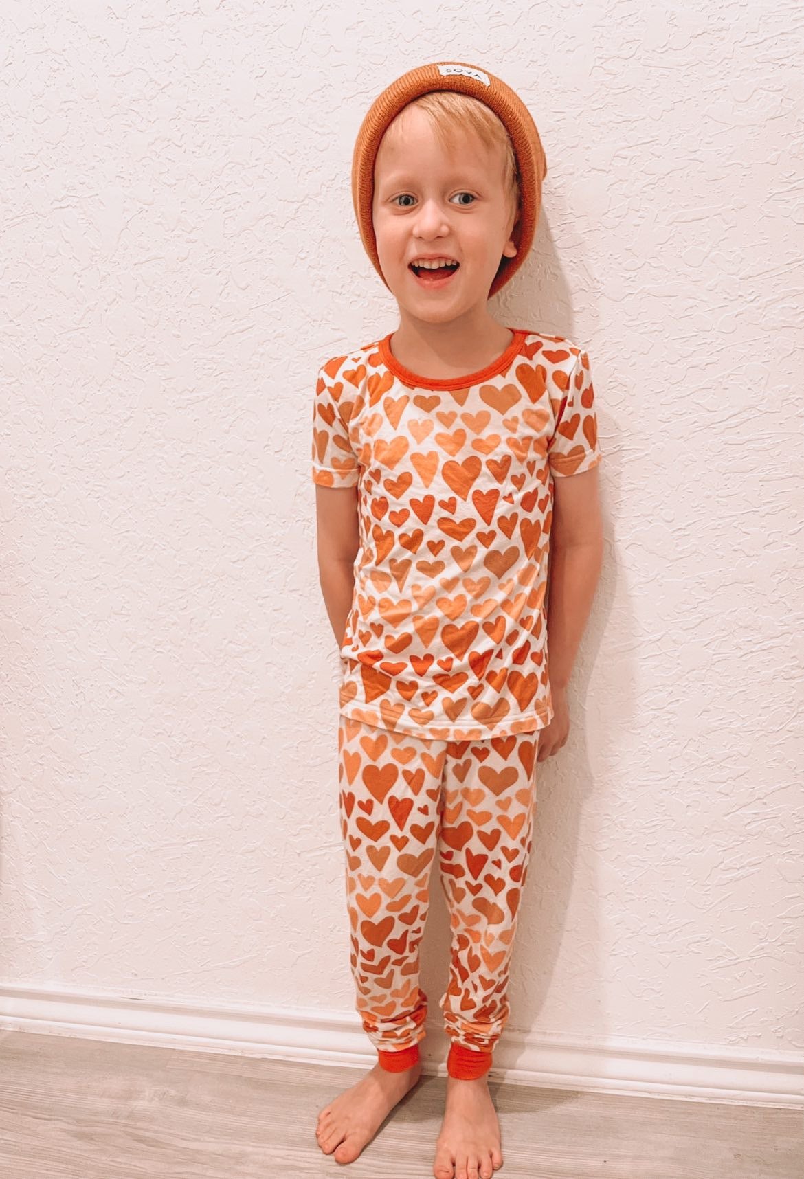 Ombre Hearts 2 Piece Pajamas