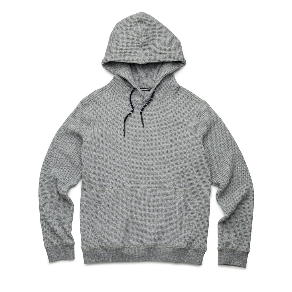 Ivan Waffle Thermal Hoodie - Heather Grey
