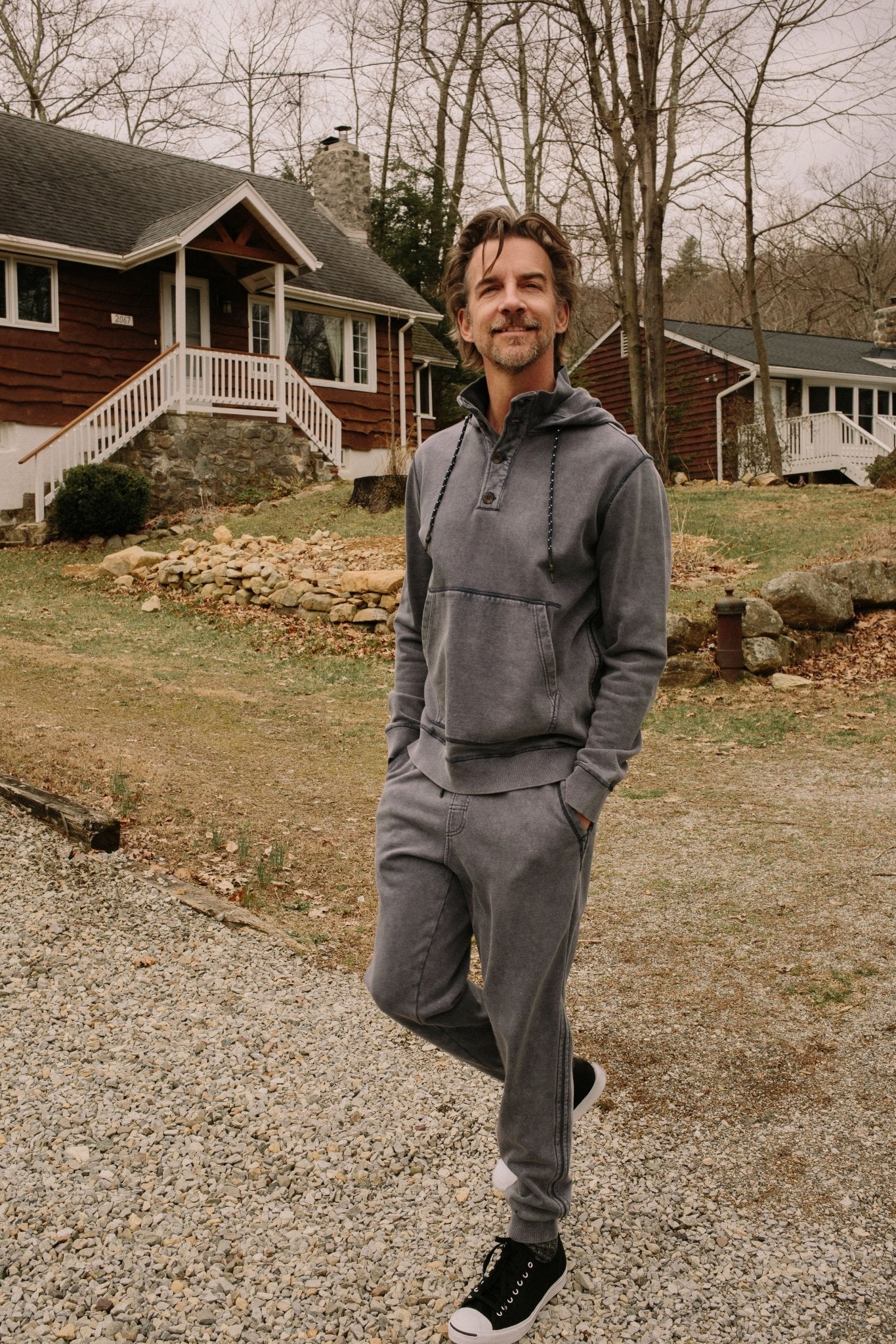 Jack Washed Fleece Jogger - Navy Blazer