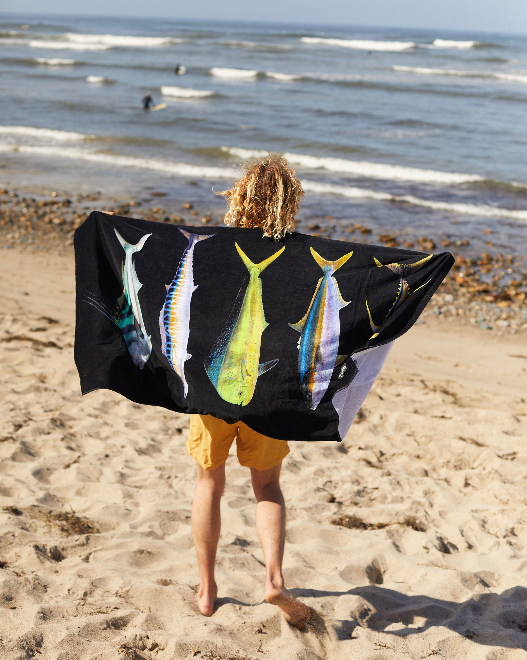 Amadeo Bachar Fish Stack Beach ECO Towel