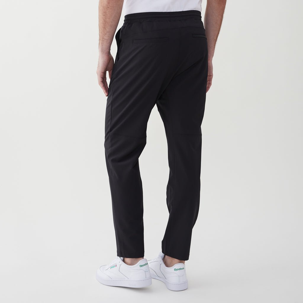 Otis Pleated Track Pant Black