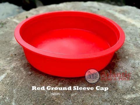 Red Ground Sleeve Cap for Flagpole