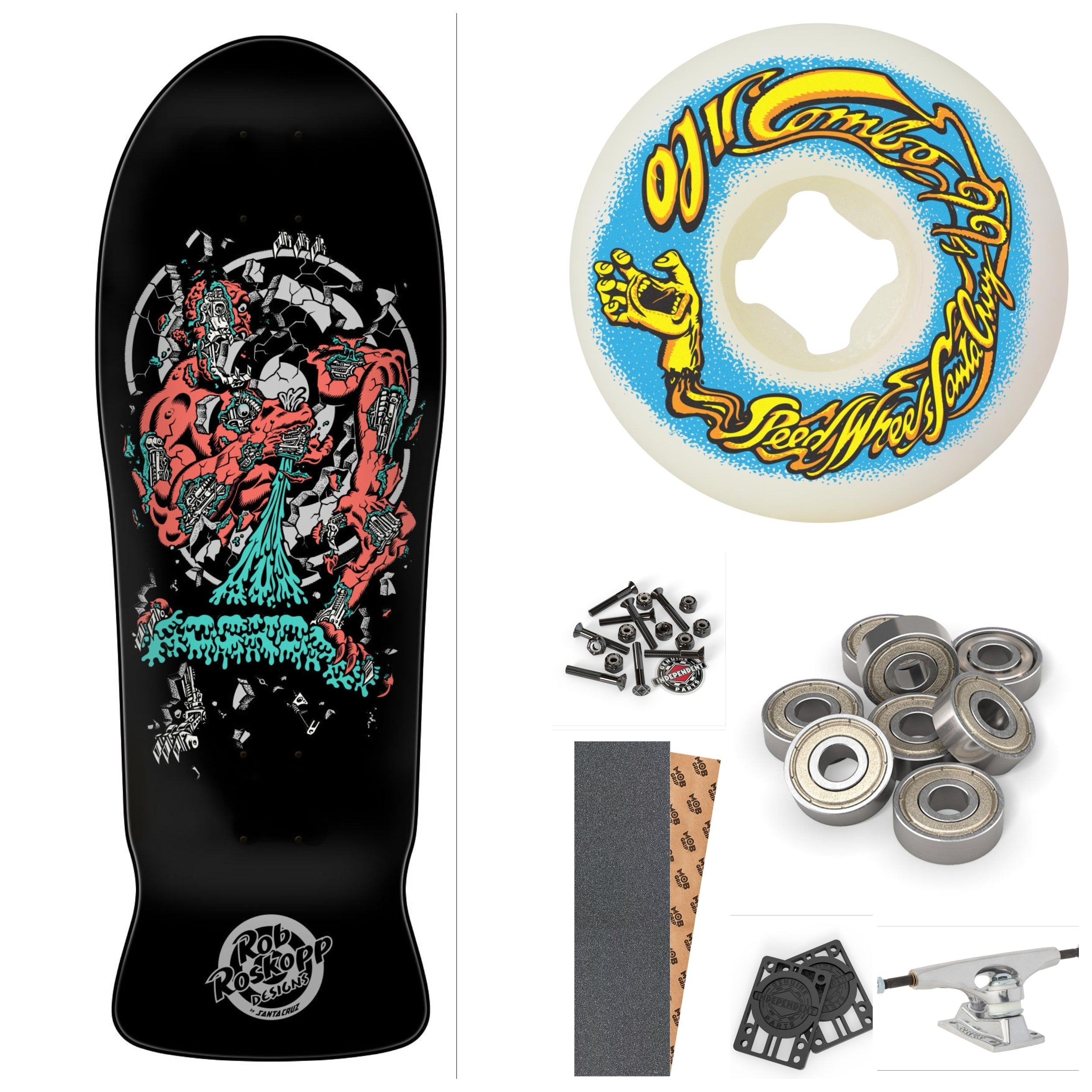 Santa Cruz Rob Roskopp Four 10.21" Complete Skateboard