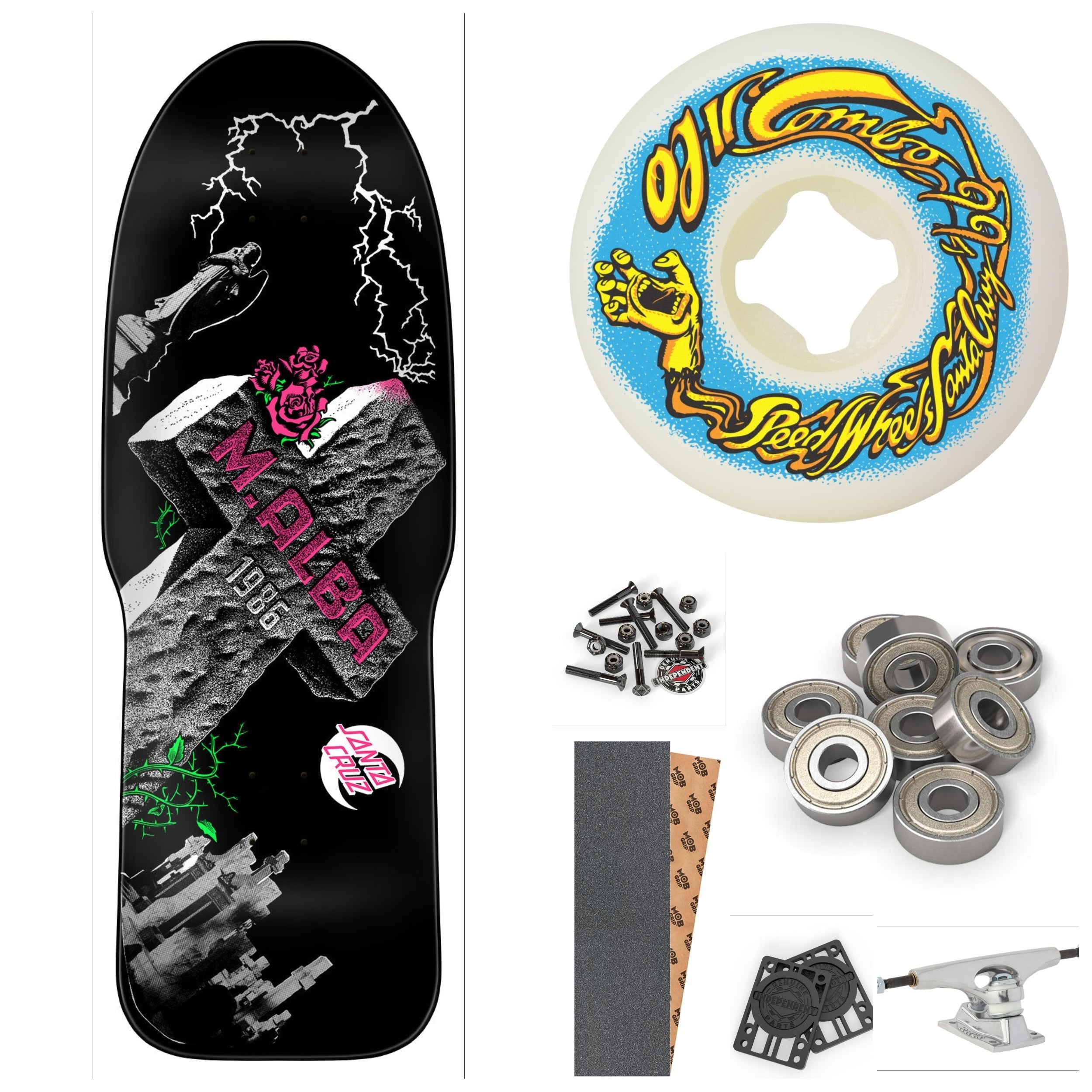 Santa Cruz Malba Tombstone 10.24" Complete Skateboard