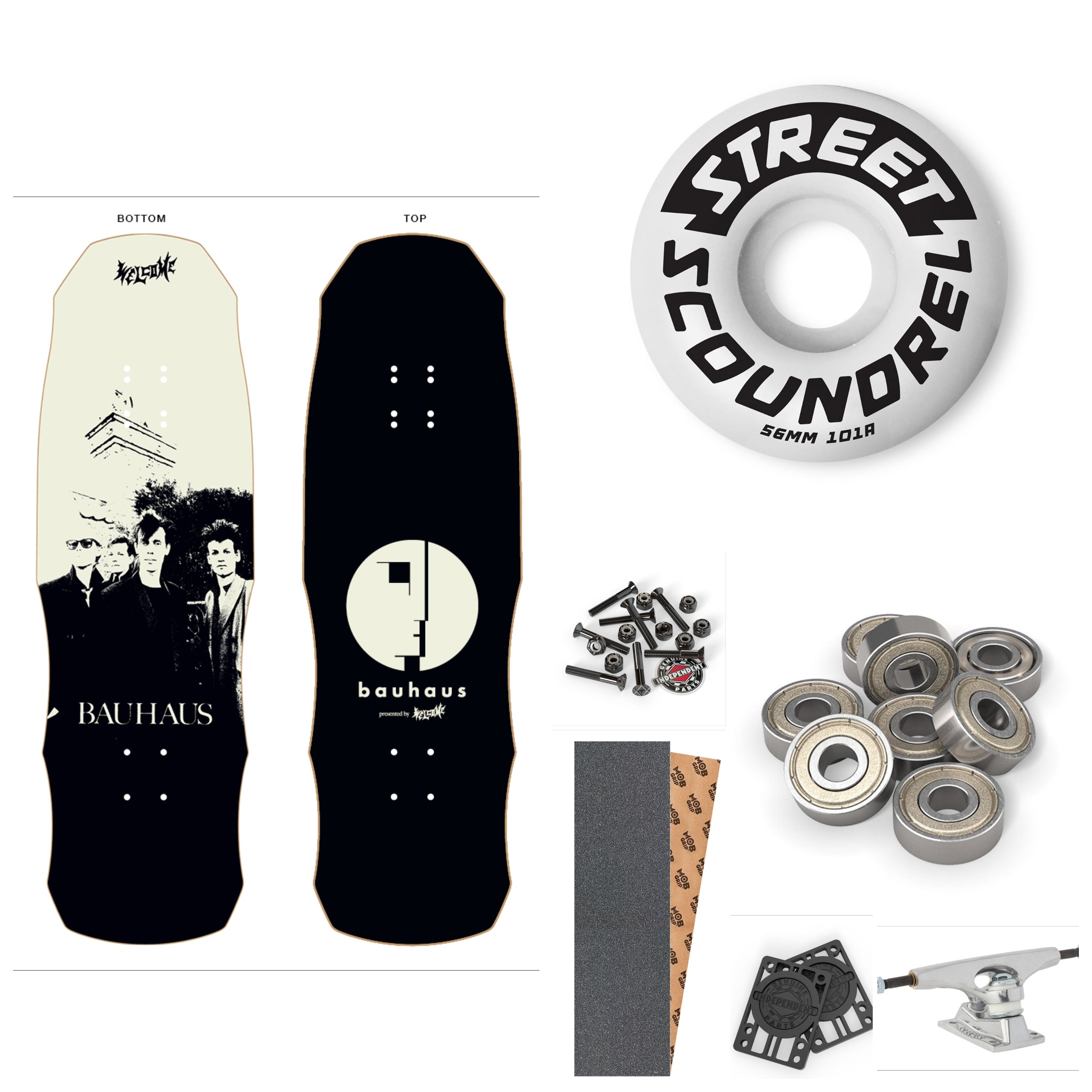 WELCOME X BAUHAUS "PORTRAIT" 9.75" COMPLETE SKATEBOARD