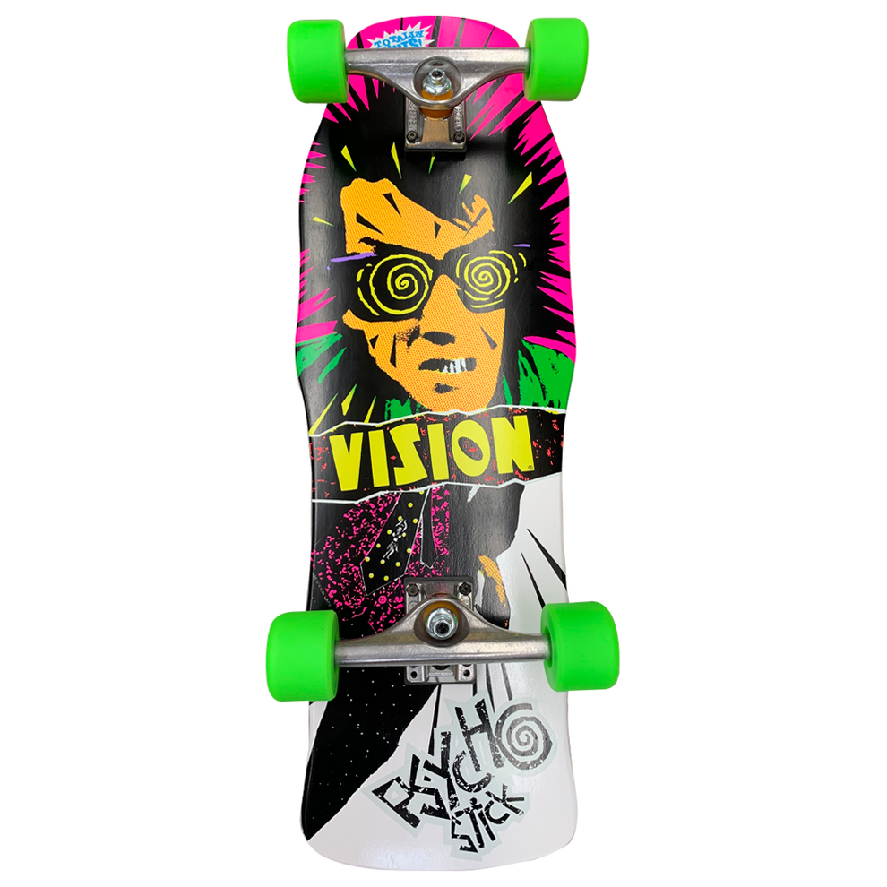 Vision Psycho Stick White 10" Complete Skateboard