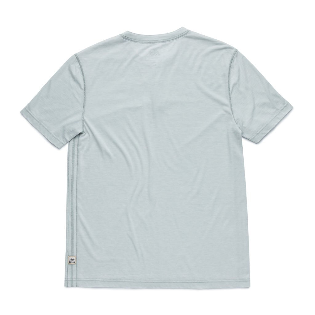Sean Burnout Henley - Aqua Grey