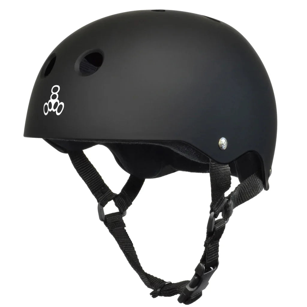 Triple Eight The Heed Helmet (Black w/White)