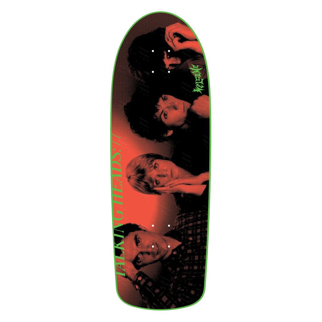 Welcome x Talking Heads Psycho on Boar Skateboard Deck