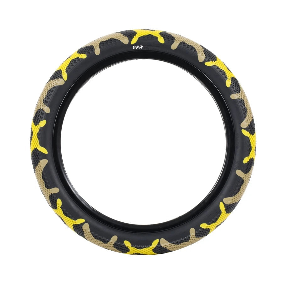 Cult BMX X Vans Tire 20" - Yellow Camo
