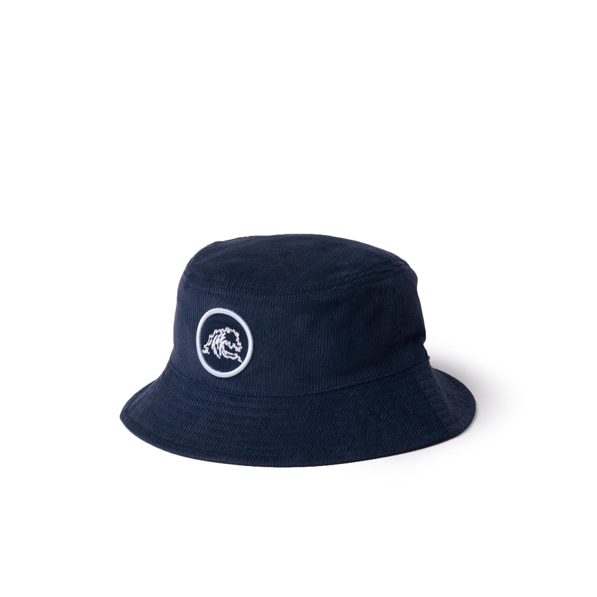 Wave Corduroy Bucket Hat - Navy