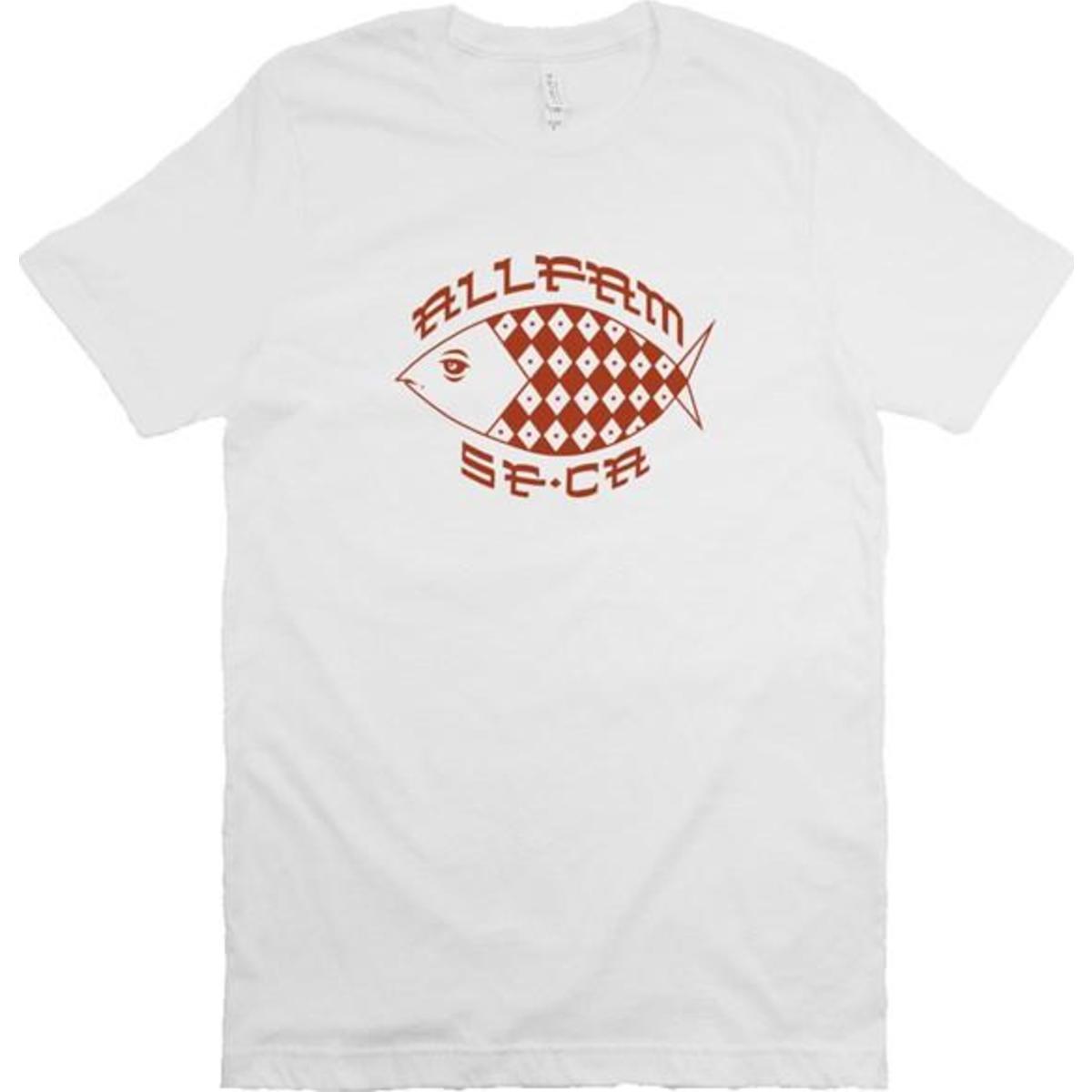 AF GO FISH T-SHIRT FULL (WHT/RED)