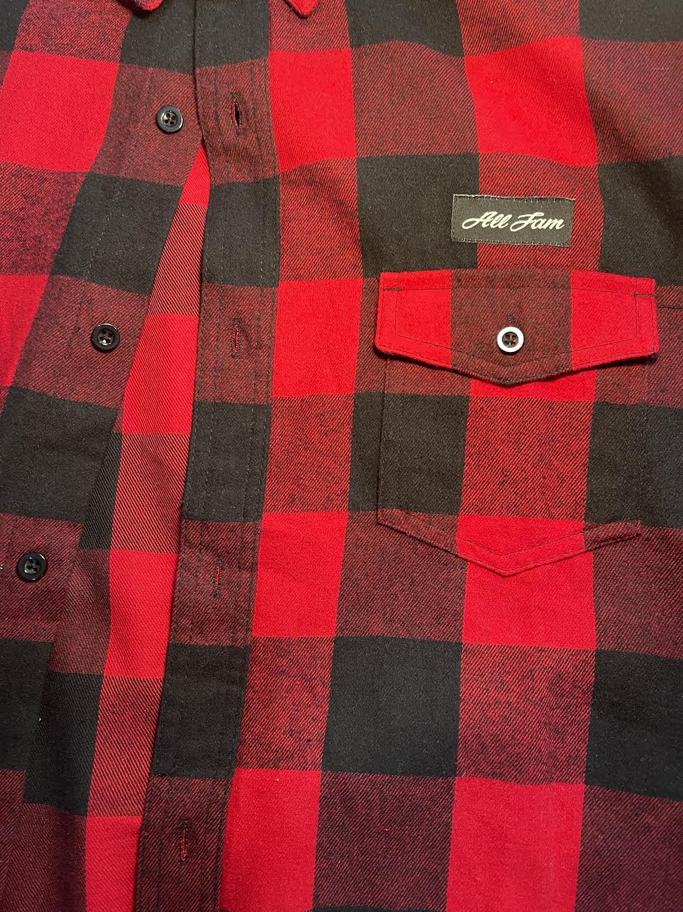 Womens Long Sleeve Red Flannel