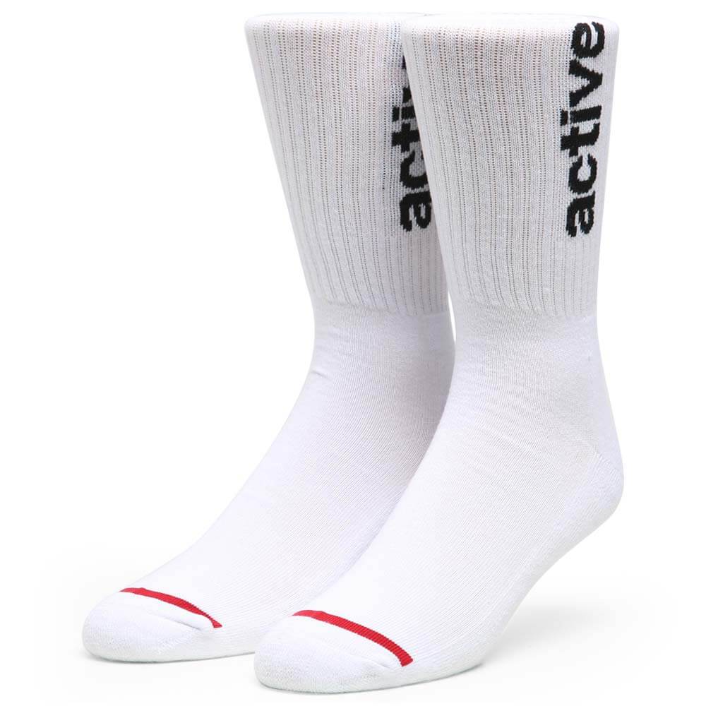Men's Basic Crew Sock - White
