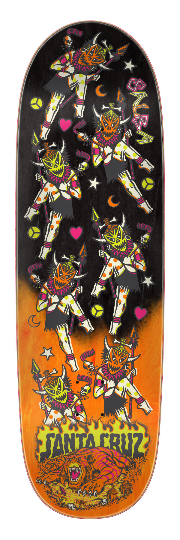 Santa Cruz Salba Firedance 8.8" Egg Skateboard Deck