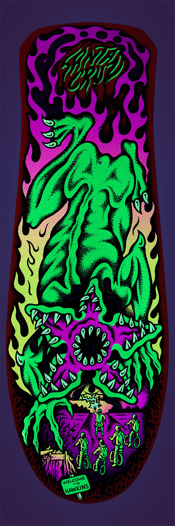 SANTA CRUZ x STRANGER THINGS SALBA DEMOGORGON 10.3" SKATEBOARD DECK