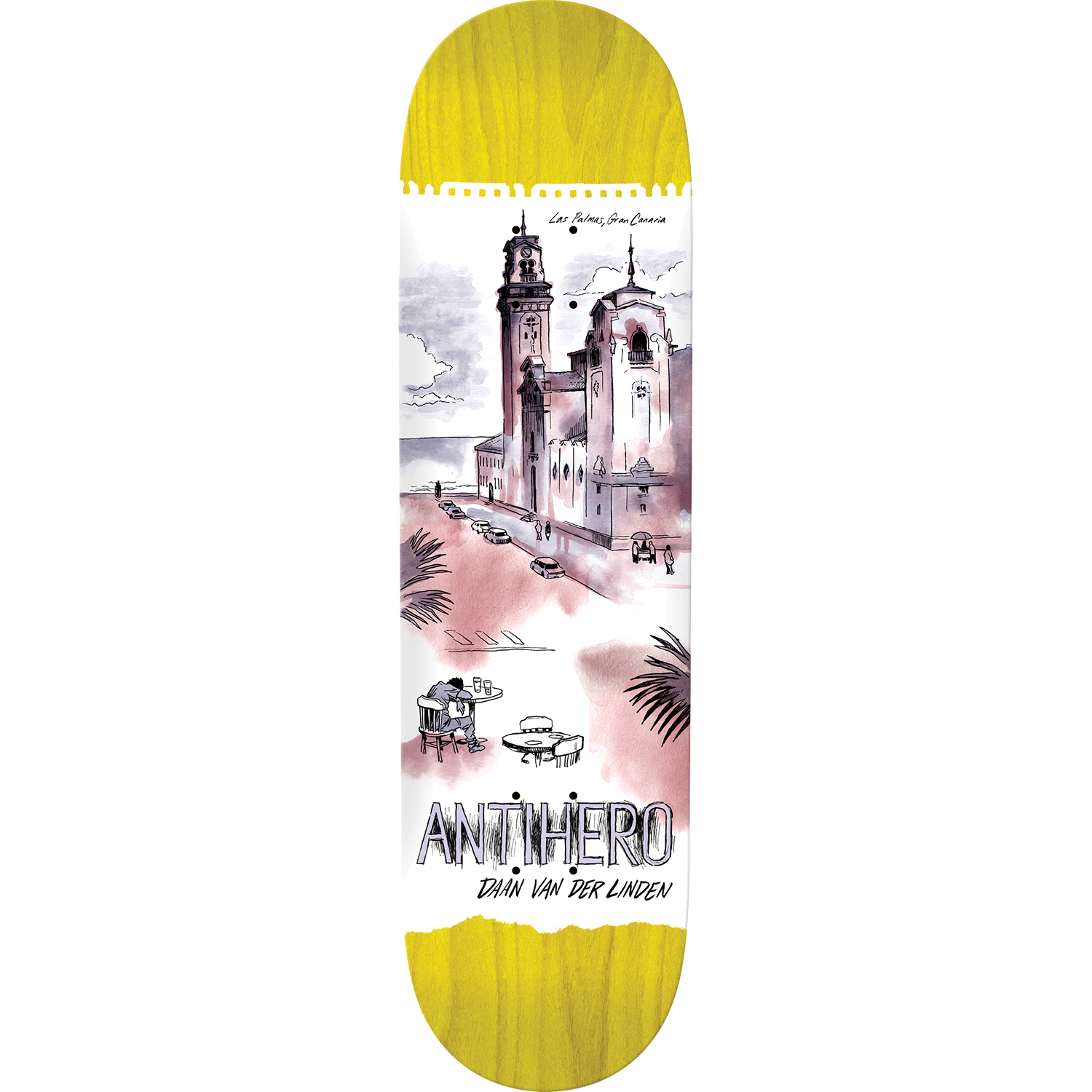 Anti-Hero Daan Cityscapes 8.06" Skateboard Deck