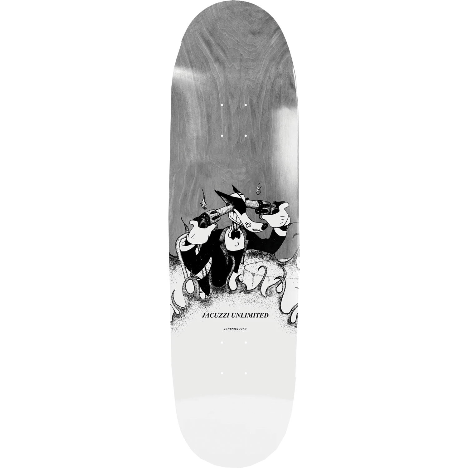 Jacuzzi Jackson Pilz Headache Skateboard Deck - 9.125″ Grey