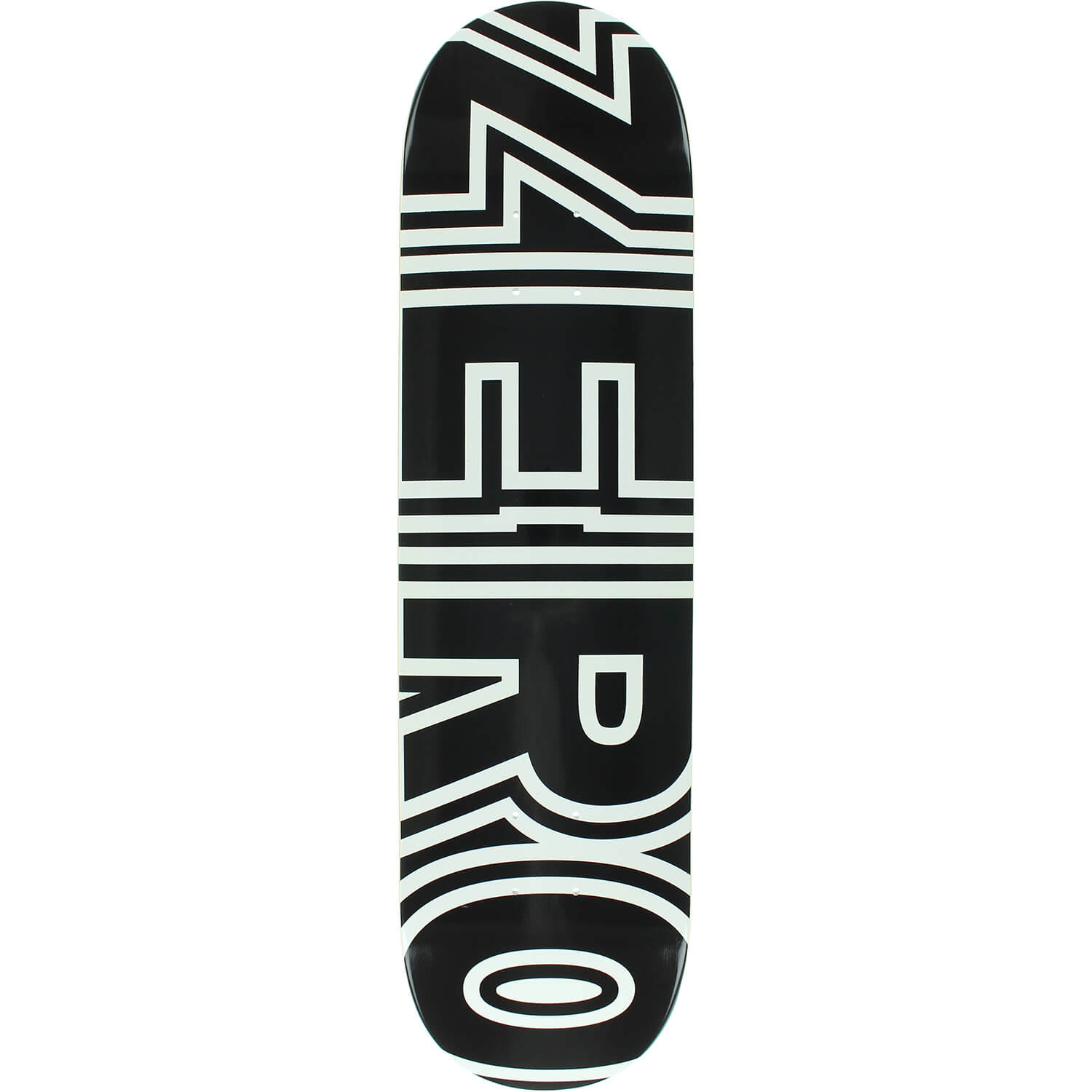 Zero Bold Skateboard Deck 7.5″ - Black/White
