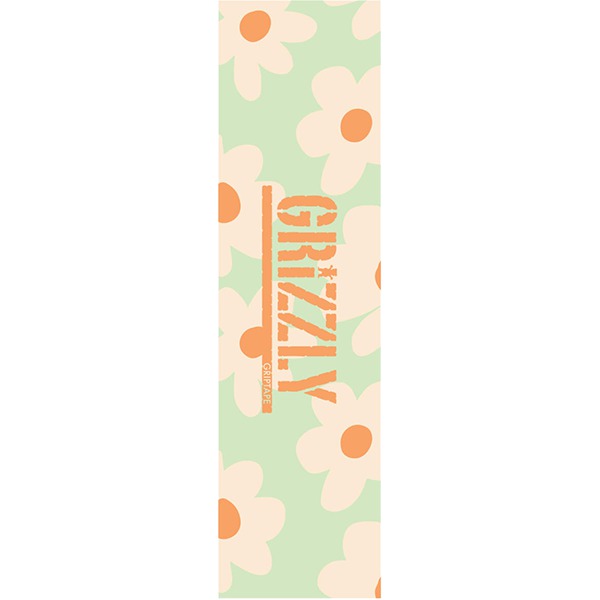 Grizzly Power Flower Single Sheet Griptape - 9″x33″ Mint
