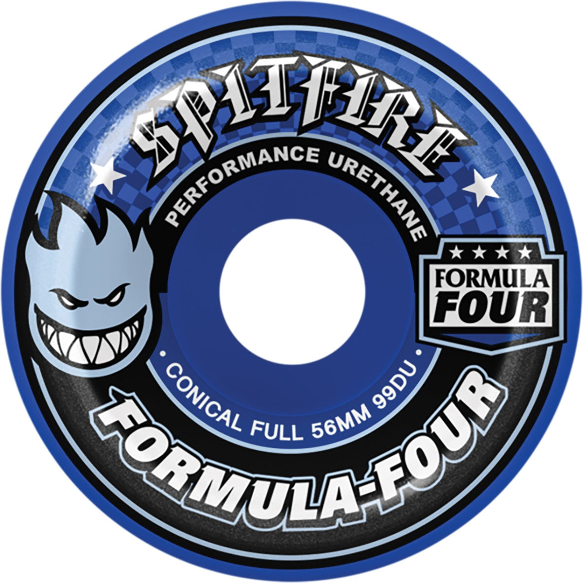 Spitfire Wheels F4 Conical Full 56mm 99a - Blue (Set of 4)