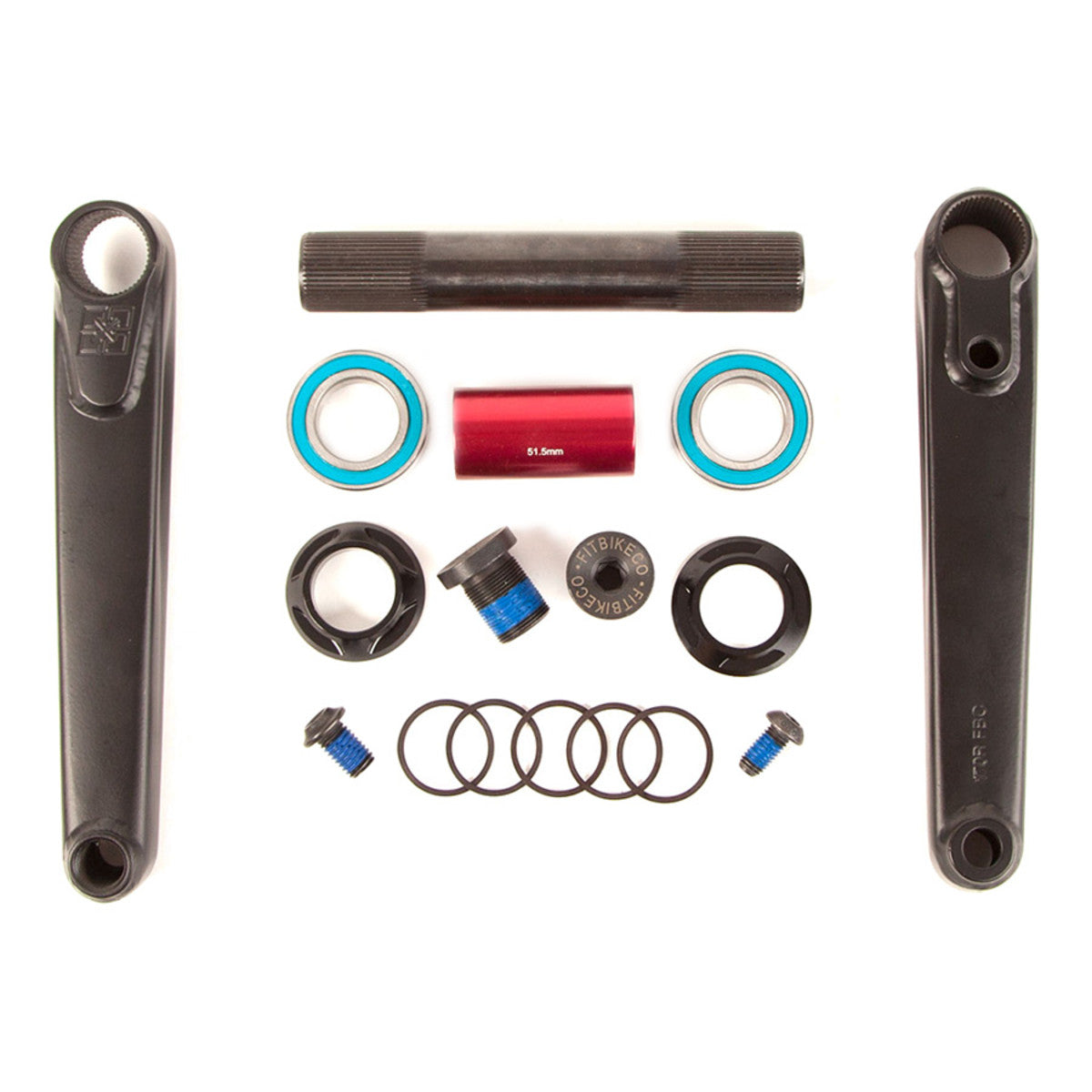 Fit Bike Blunt 24mm Cranks 175mm - Black