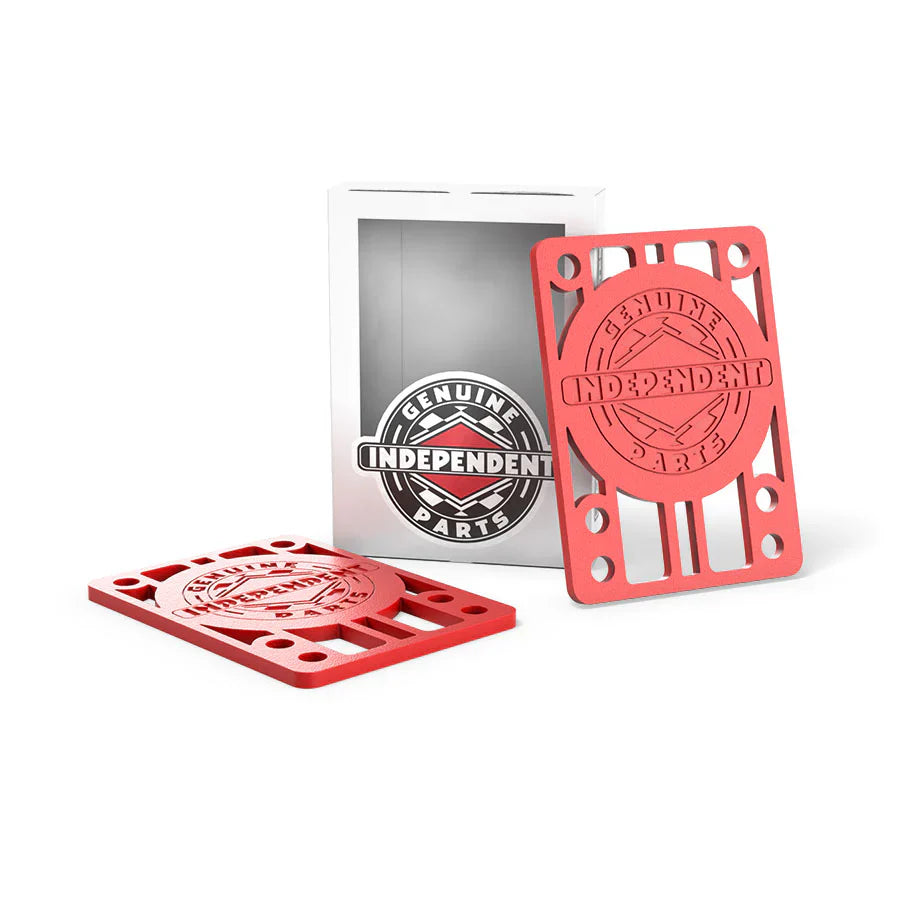 Independent Genuine Parts Riser Pads 1/8" - Red (Set of 2)