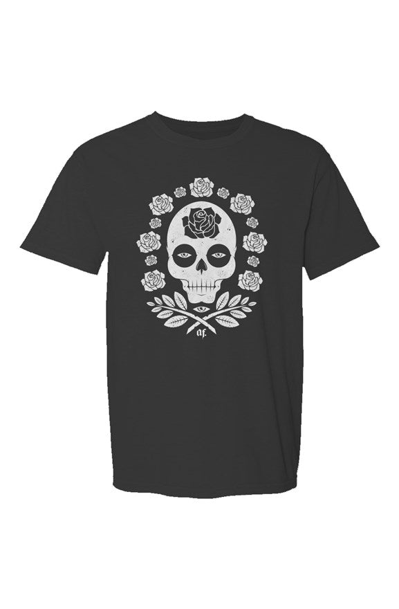 AF SKULLS & ROSES BLK/WHT