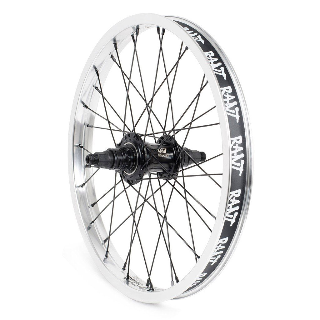 Rant BMX 18″ Party On V2 Cassette RHD Rear Wheel - Silver