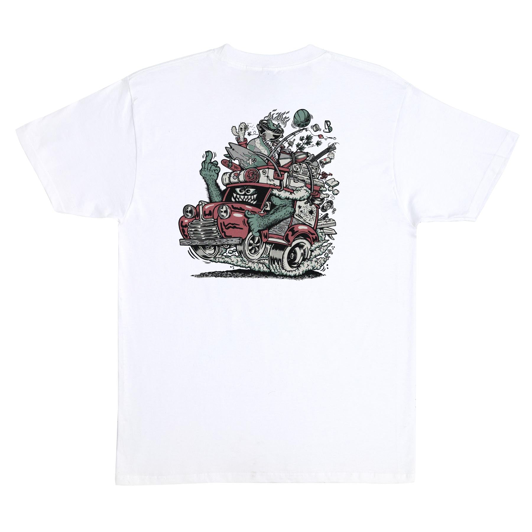 Santa Cruz Johnson Beast Wagon Stripes T-Shirt